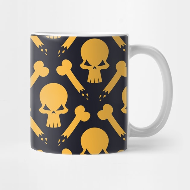 Yellow Skeleton Soldier Pattern by giantplayful